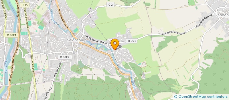 localisation de l'entreprise SCI DE LAMARCHE  SELONCOURT