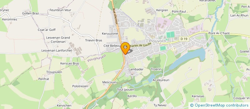 localisation de l'entreprise SCI DE LAMBADER  PLOUVORN