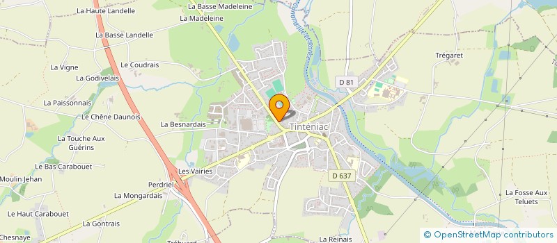 localisation de l'entreprise SCI DE LAMENNAIS  TINTENIAC