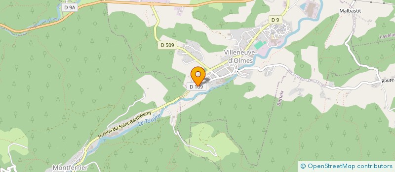 localisation de l'entreprise SCI DE LAMOTHE à VILLENEUVE-D'OLMES