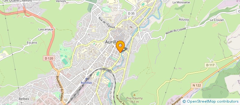 localisation de l'entreprise SCI DE LANA à AURILLAC