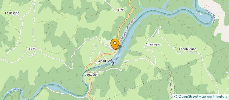 localisation de l'entreprise SCI DE LANAU à NEUVEGLISE-SUR-TRUYERE