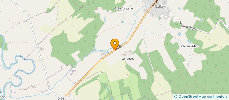 localisation de l'entreprise SCI DE LANDEVES  BALLAY