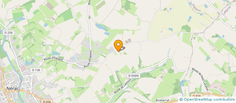 localisation de l'entreprise SCI DE LANGE  NERAC