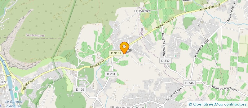 localisation de l'entreprise SCI DE LANGLAS à ANDUZE