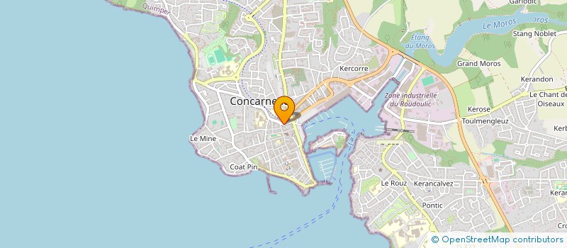 localisation de l'entreprise SCI DE LANHELLEN  CONCARNEAU