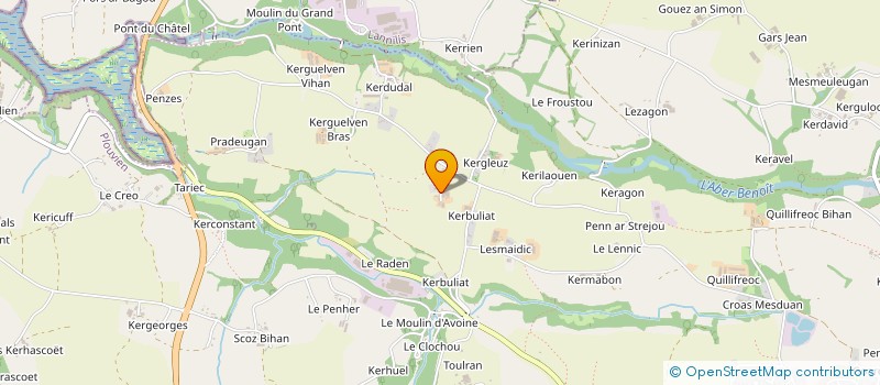 localisation de l'entreprise SCI DE LANORVEN  PLABENNEC