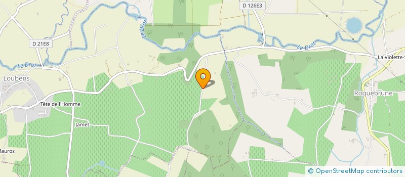 localisation de l'entreprise SCI DE LAPLANEZE  LOUBENS