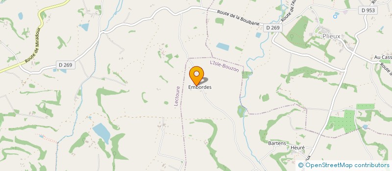 localisation de l'entreprise SCI DE LARLAT  SAINT-CLAR