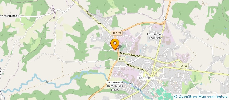 localisation de l'entreprise SCI DE LARRIGADE  HAGETMAU