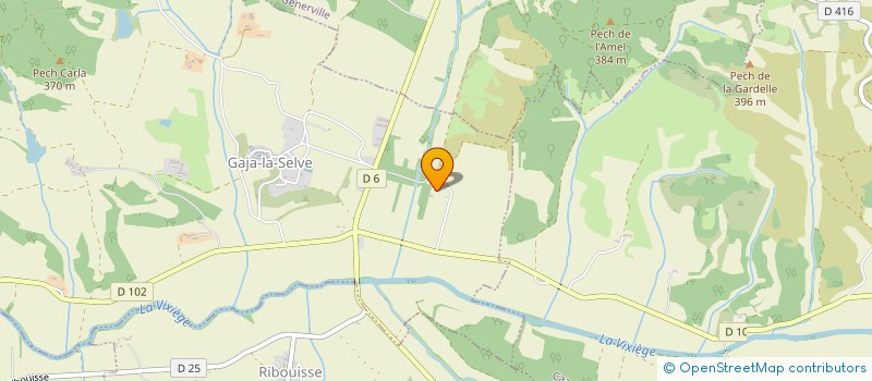 localisation de l'entreprise SCI DE LASCOURTINES  GAJA-LA-SELVE