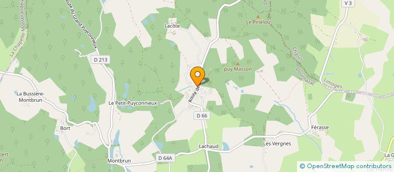 localisation de l'entreprise SCI DE LATTERIE  DOURNAZAC