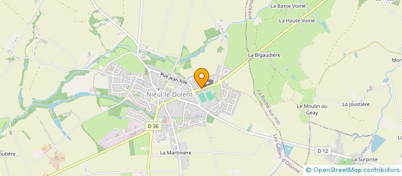 localisation de l'entreprise SCI DE LATTRE  NIEUL-LE-DOLENT