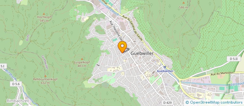 localisation de l'entreprise SCI DE LATTRE  GUEBWILLER