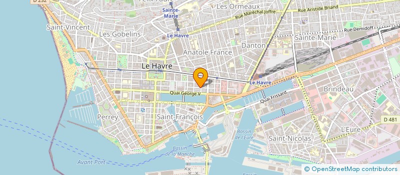 localisation de l'entreprise SCI DE LATTRE DE TASSIGNY  LE HAVRE