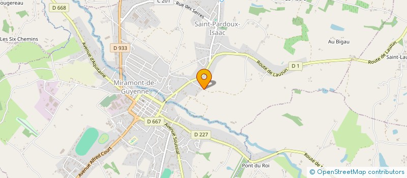 localisation de l'entreprise SCI DE LAUBAREDE  SAINT-PARDOUX-ISAAC