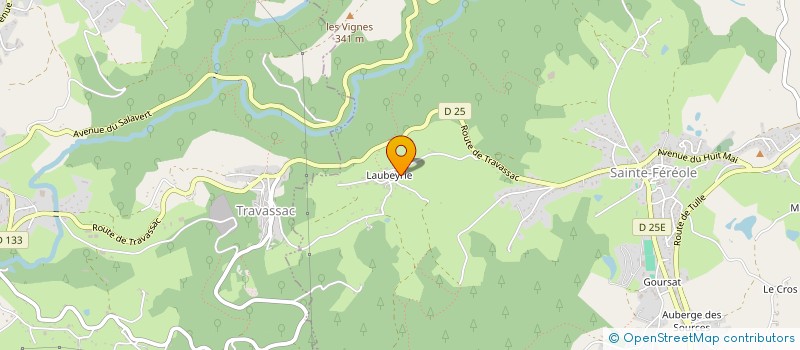 localisation de l'entreprise SCI DE LAUBEYRIE  SAINTE FEREOLE