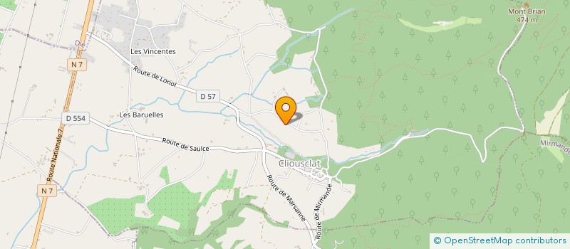 localisation de l'entreprise SCI DE LAUD  CLIOUSCLAT