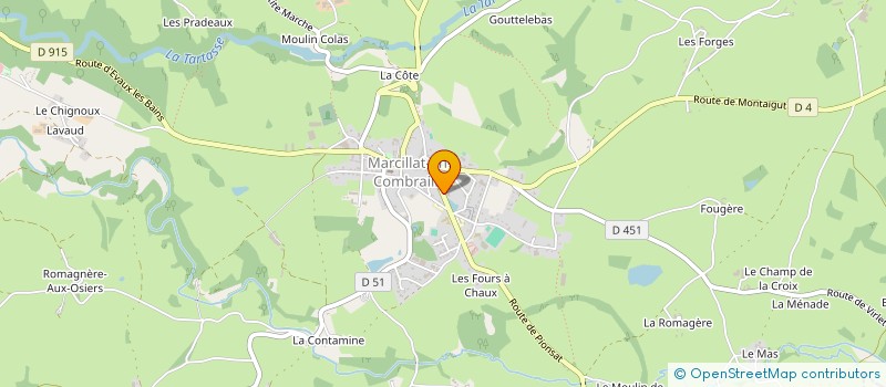 localisation de l'entreprise SCI DE LAURARD  MARCILLAT-EN-COMBRAILLE