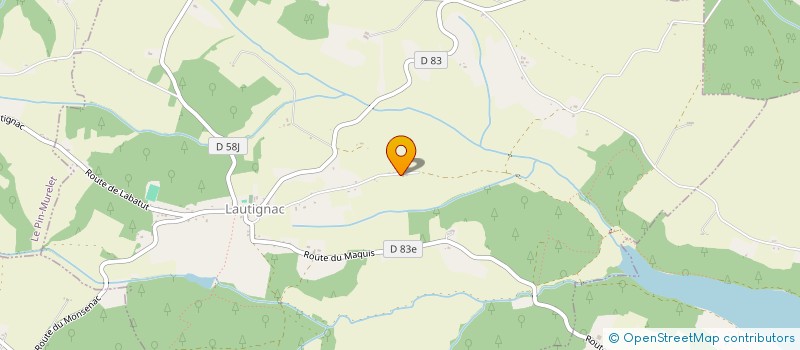 localisation de l'entreprise SCI DE LAUTIGNAC  LAUTIGNAC