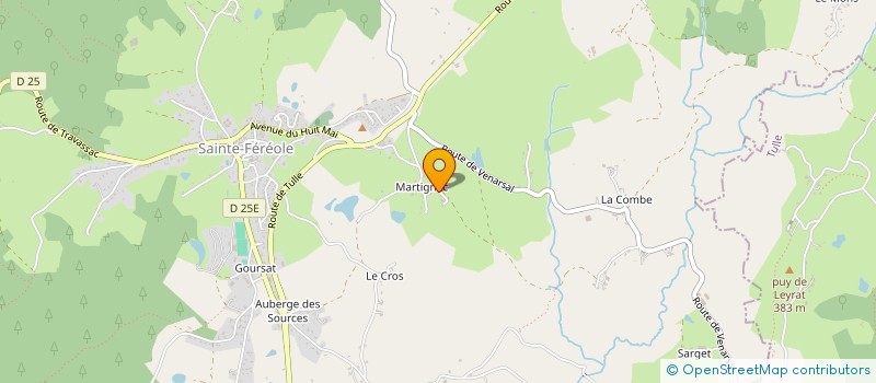 localisation de l'entreprise SCI DE LAUVINERIE  SAINTE FEREOLE