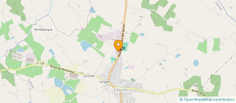 localisation de l'entreprise SCI DE LAVAL  CANCON