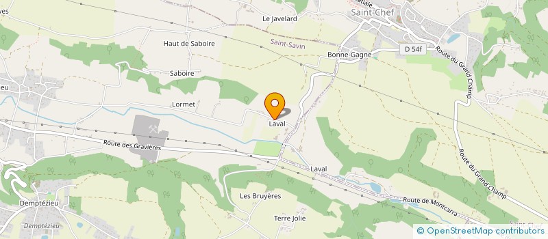 localisation de l'entreprise SCI DE LAVAL à SAINT-SAVIN