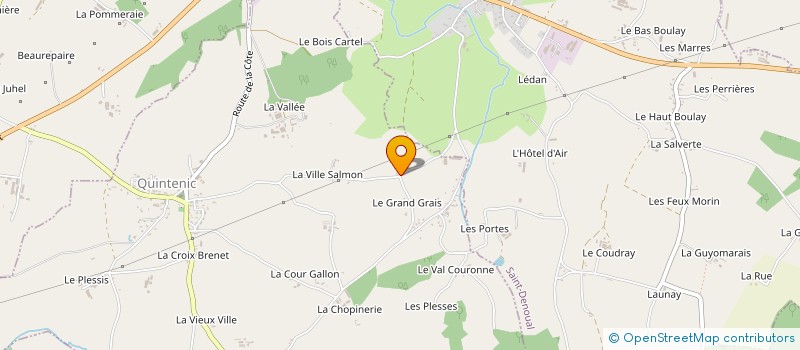 localisation de l'entreprise SCI DE LAVAUD  LAMBALLE-ARMOR