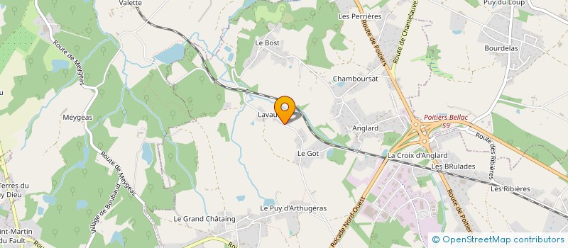 localisation de l'entreprise SCI DE LAVAUD à COUZEIX