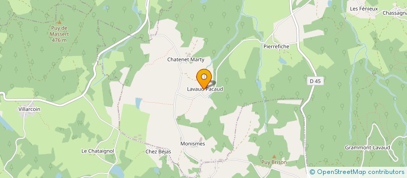 localisation de l'entreprise SCI DE LAVAUD PACAUD  BESSINES-SUR-GARTEMPE