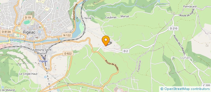 localisation de l'entreprise SCI DE LAVAYSSIERE à FIGEAC