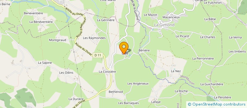 localisation de l'entreprise SCI DE LAYE  SAINT-HEAND