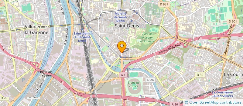 localisation de l'entreprise SCI DE LE RUE DE LA LEGION D'HONNEUR à SAINT-DENIS