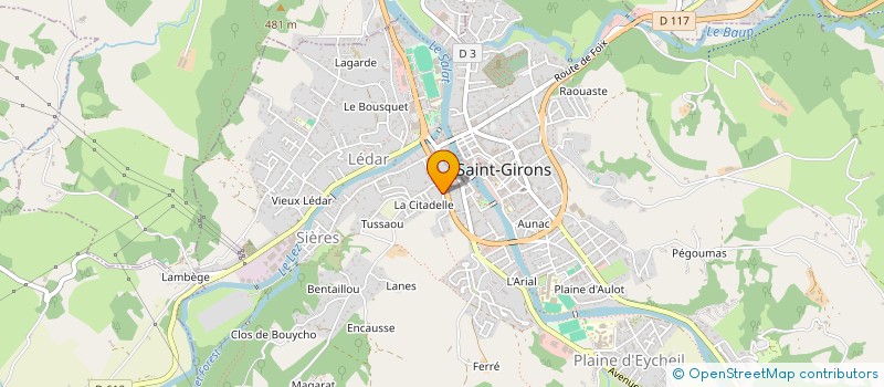 localisation de l'entreprise SCI DE LEDAR à SAINT-GIRONS