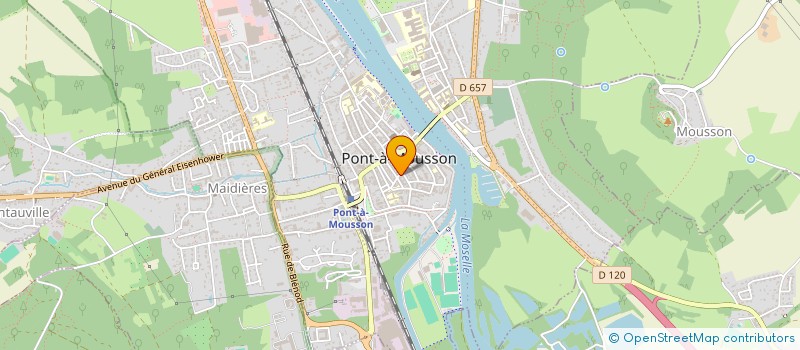 localisation de l'entreprise SCI DE LEMUD  PONT-A-MOUSSON