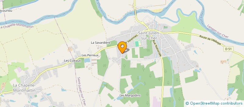 localisation de l'entreprise SCI DE LEPINETTERIE  SAINT-JULIEN-SUR-CHER