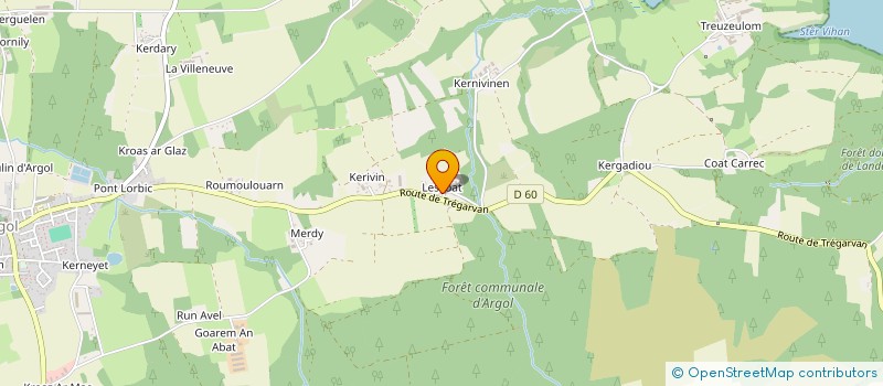 localisation de l'entreprise SCI DE LESCOAT  ARGOL