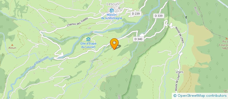 localisation de l'entreprise SCI DE LESCUN  LESCUN