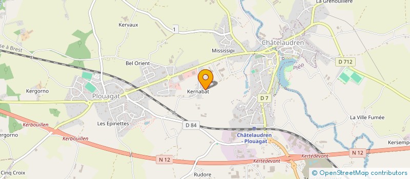 localisation de l'entreprise SCI DE LESGUERN  CHATELAUDREN-PLOUAGAT