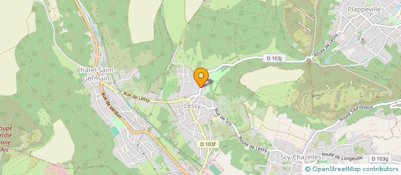 localisation de l'entreprise SCI DE LESSEUX  LESSY