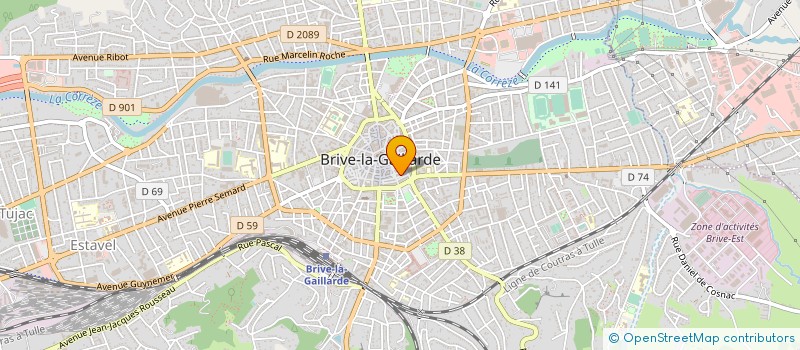 localisation de l'entreprise SCI DE LESTANG à BRIVE-LA-GAILLARDE