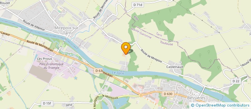 localisation de l'entreprise SCI DE LESTANG  BESSIERES