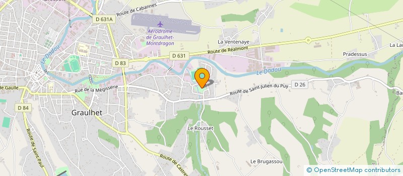 localisation de l'entreprise SCI DE LESTARIE  GRAULHET