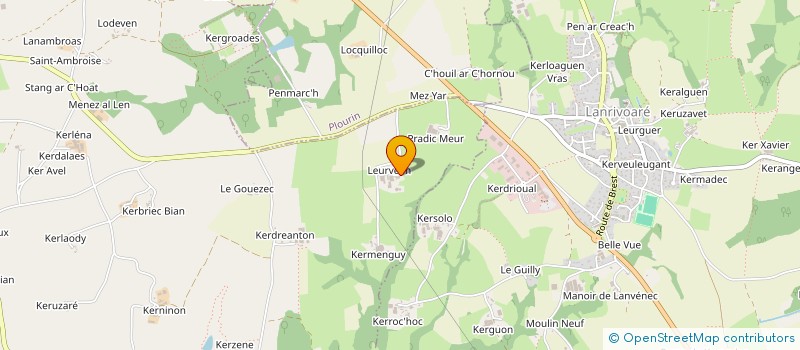 localisation de l'entreprise SCI DE LEURVEAN  BRELES