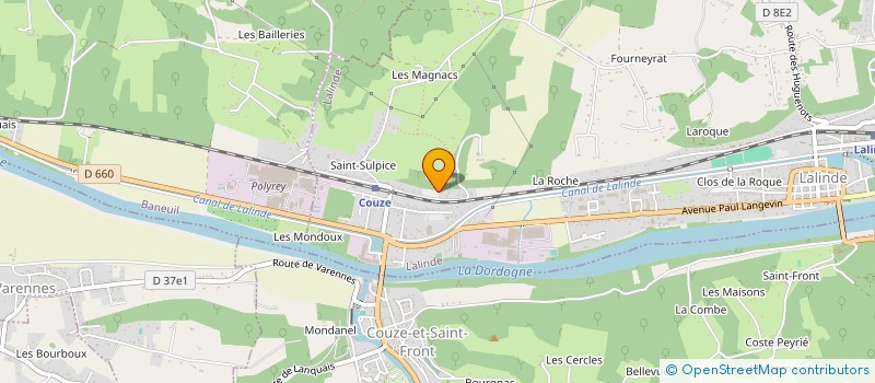 localisation de l'entreprise SCI DE LEYCAUT  LALINDE