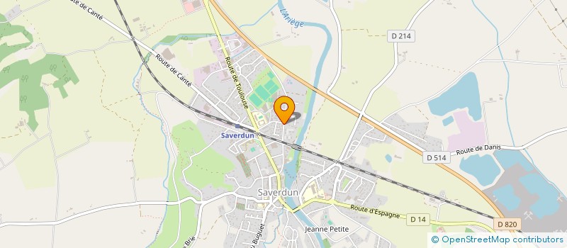 localisation de l'entreprise SCI DE LEYTOURE à SAVERDUN