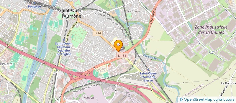 localisation de l'entreprise SCI DE LIESSE à SAINT-OUEN-L'AUMONE