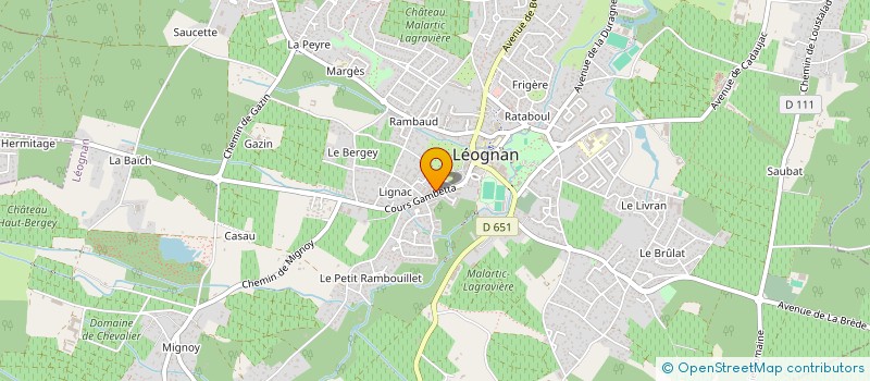 localisation de l'entreprise SCI DE LIGNAC  LEOGNAN