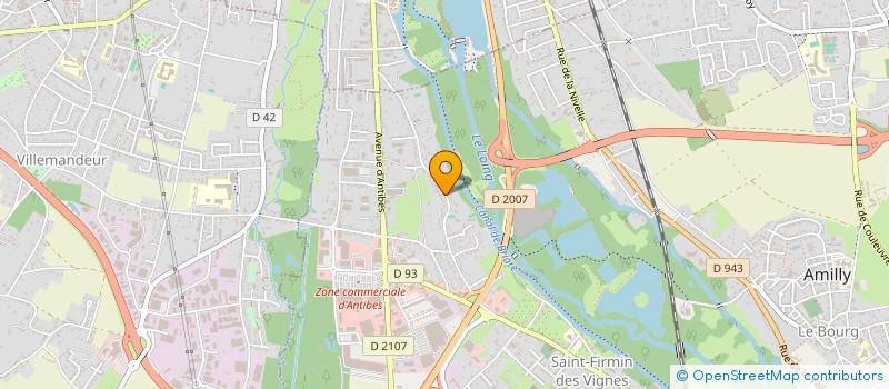 localisation de l'entreprise SCI DE LIGNIERES  AMILLY