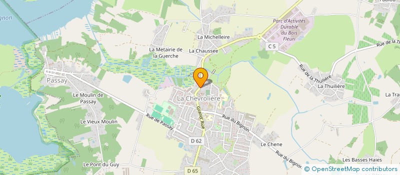 localisation de l'entreprise SCI DE LINIERES à LA CHEVROLIERE